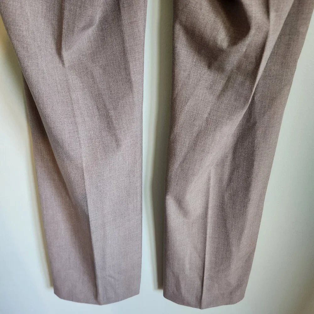 Ann Taylor Pants 8 Taupe Women's SignatureFit Trouser Leg Office Career NEW - Picture 6 of 9